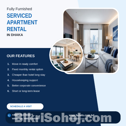Fully Furnished 2-Bed Apartment for Rent in Bashundhara